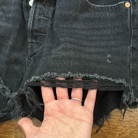 Levi’s 501 premium black denim shorts - Picture 7 of 8